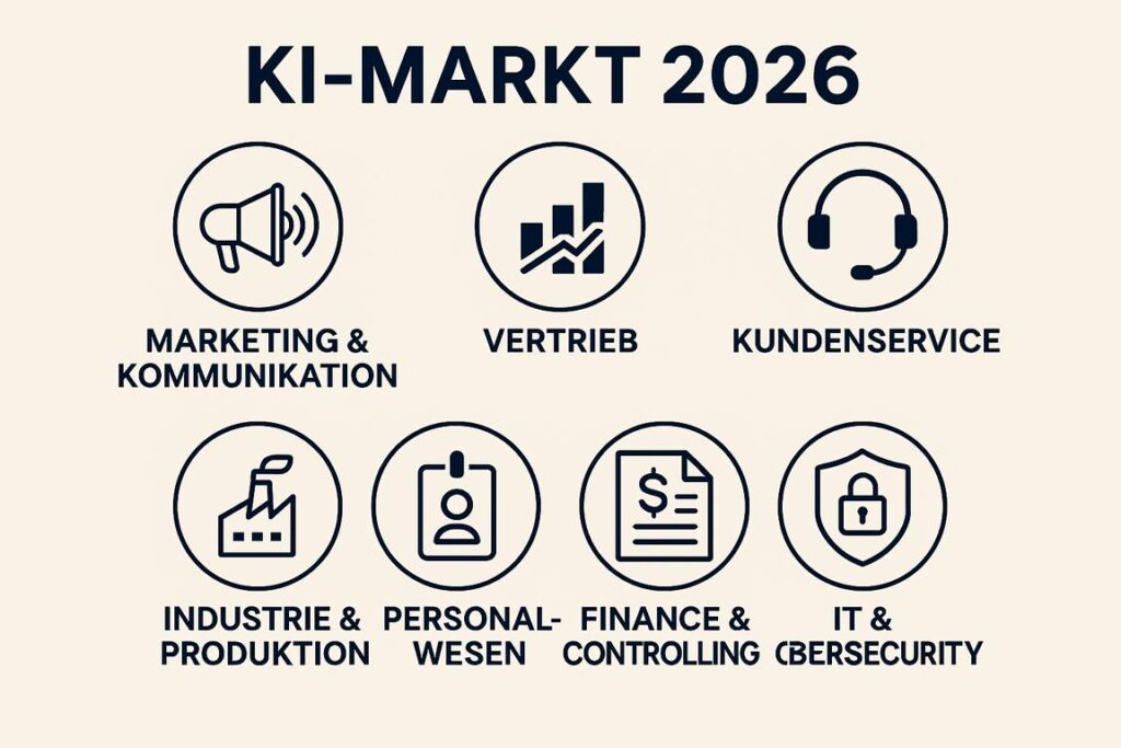 Der KI-Markt 2026 bietet Unternehmen zahlreiche Einstiegsmöglichkeiten zur Optimierung von Prozessen.